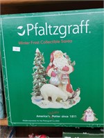 4 Santa figures by Pfaltzgraff 1 workbench