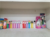 18 Pez dispensers Rabbits,  Santa,  Lucy, Fred,