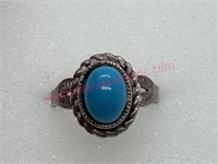 Sterling silver turquoise ring sz 5
