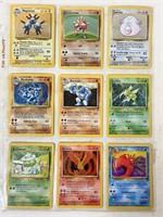 9 POKEMAN CARDS