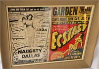 ORIGINAL VINTAGE BURLESQUE PLAYBILL & MOVIE POSTER