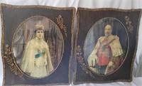 PAIR OF VINTAGE ROYALTY PORTRAITS IN