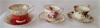 THREE ROYAL ALBERT CUPS AND SAUCERS