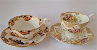 TWO VINTAGE ROYAL ALBERT CUPS AND SAUCERS