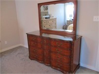Drexel 1940 Antique Mohagony Dresser with Mirror