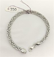 AK 18k White Gold Bracelet 7"