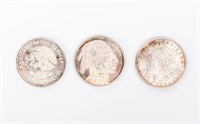 Coin 2 Silver Rounds, 1 Mexico 25 Peso Silver!