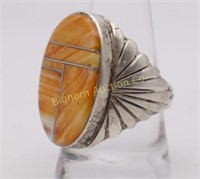 Native American Ring Size 10.75 Sterling Silver