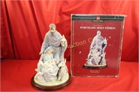 Porcelain Holy Family Statue Approx. 16" tall