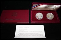 1983 U.S. Mint Olympic Silver Dollars Proof Set