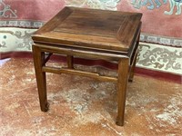 Antique Chinese Side Table, 21" Square