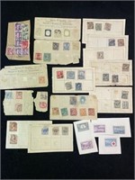 Stamps, Mostly European Late 1800s w/ a Few Newer