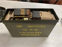 Case of 280 + Cartridges, Cal 30 M2
