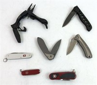 Buck, Gerber and Victorinox Pocket Knives