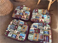 (4) Northwoods chair cushions