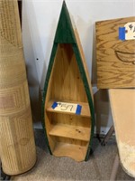 Wood boat shelf