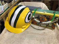 Green Bay Packer helmet, lunch box