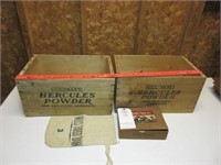 (2) Hercules Powder Advertising Boxes
