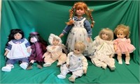 Lot of 7 Dolls