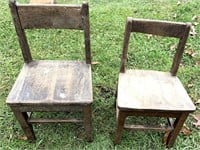 2 Oak Youth Chairs