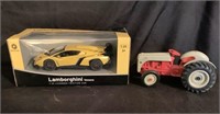 Toy Ford Tractor, Lamborghini