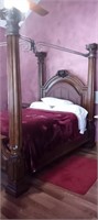 Queen Sized Canopy Bed-Nice!