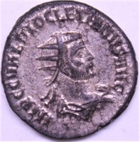 260 AD ROMAN EMPIRE DENARIUS VF SILVERING