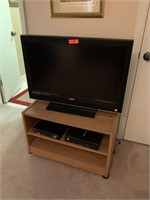 32IN VIZIO FLAT SCREEN TV AND CABINET + MORE NOTES
