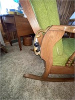 adjustable rocking wooden recliner