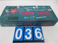 VINTAGE STAR LITES CHRISTMAS LIGHT SET