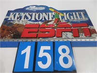 1997 KEYSTONE LIGHT ESPN TIN SIGN
