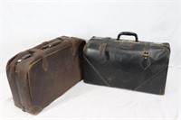 Vintage leather luggage