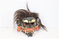 Indonesian tribal carved wooden mask