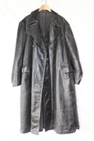 Vintage men's leather full length coat