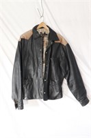Vintage leather short jacket