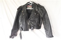 short leather jacket