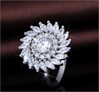 Beautiful 3.02ct White Sapphire Cocktail Ring