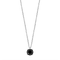 Round Cut .96ct Onyx Necklace