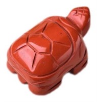 Natural Carved Redstone Tortoise Ornament