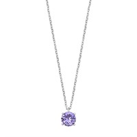 Round Cut .96ct Lavender Necklace