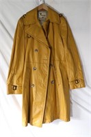 Vintage leather full length jacket