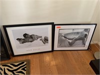 2PC FRAMED GAY / NUDE PHOTOGRAPHY BLACK & WHITE