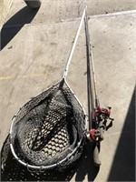 Fishing poles and net