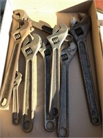 Various size crescent wrenches