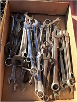 Various combination wrenches SAE