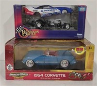 (Al) Die Cast Cars Inc, 1954 Corvette & Pioneer