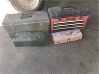 Empty toolboxes