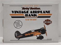(Al) Harley Davidson Vtg. Airplane Bank Die Cast