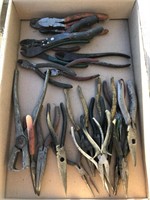 Needle nose pliers and Dykes