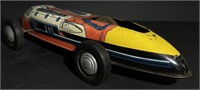 (AL) Vintage Wind Up Tin Litho Car Toy (12” L)